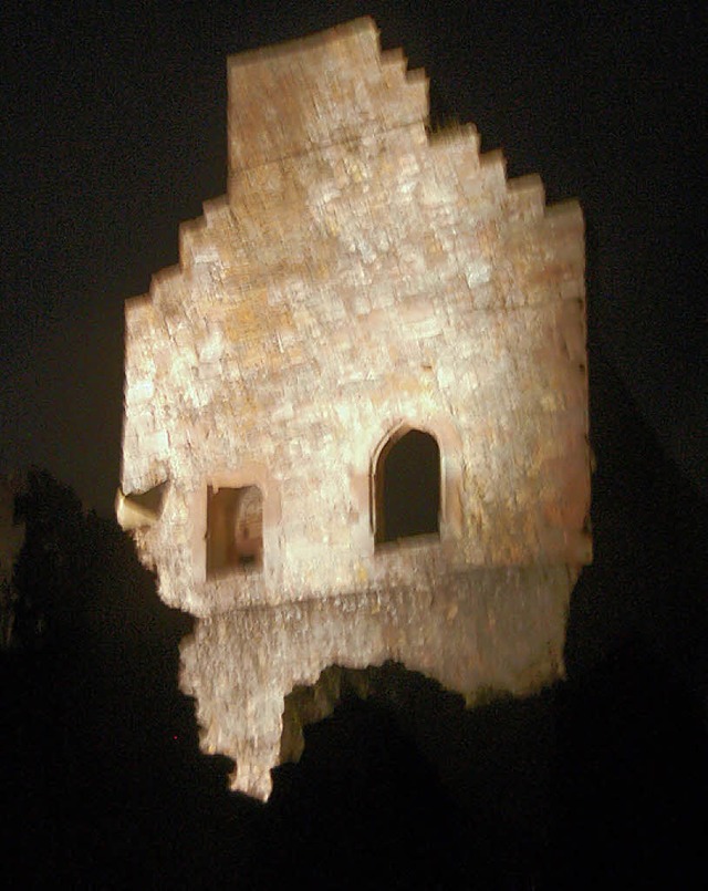 Die Hochburg leuchtet  | Foto: Walser