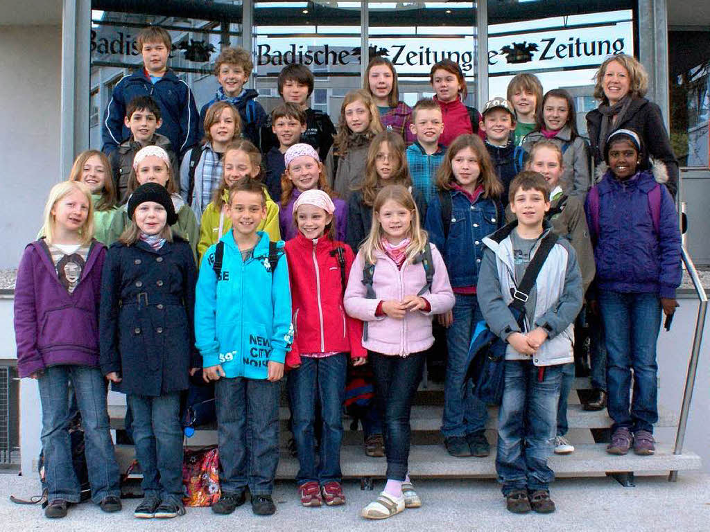 Die Klasse 4e der Grundschule aus Denzlingen mit ihrer Lehrerin Heike Haug-Schwarz