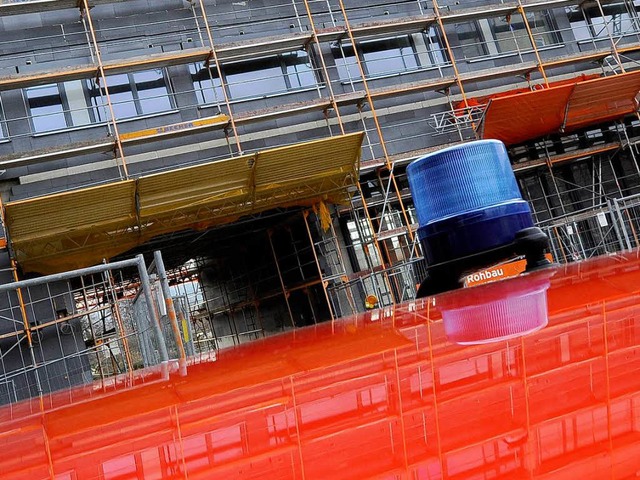 Protest gegen Plne fr Katastrophenschutzzentrum bei Feuerwache  | Foto: Ingo Schneider