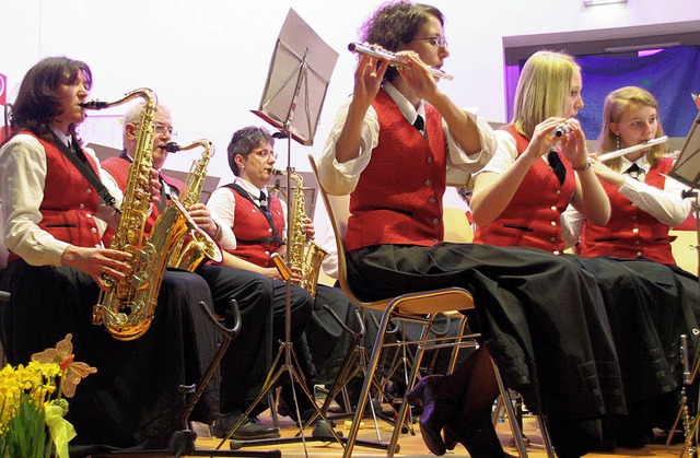 Der Musikverein Rotzel prsentierte im...aus ein abwechslungsvolles Konzert.     | Foto: Charlotte Frse