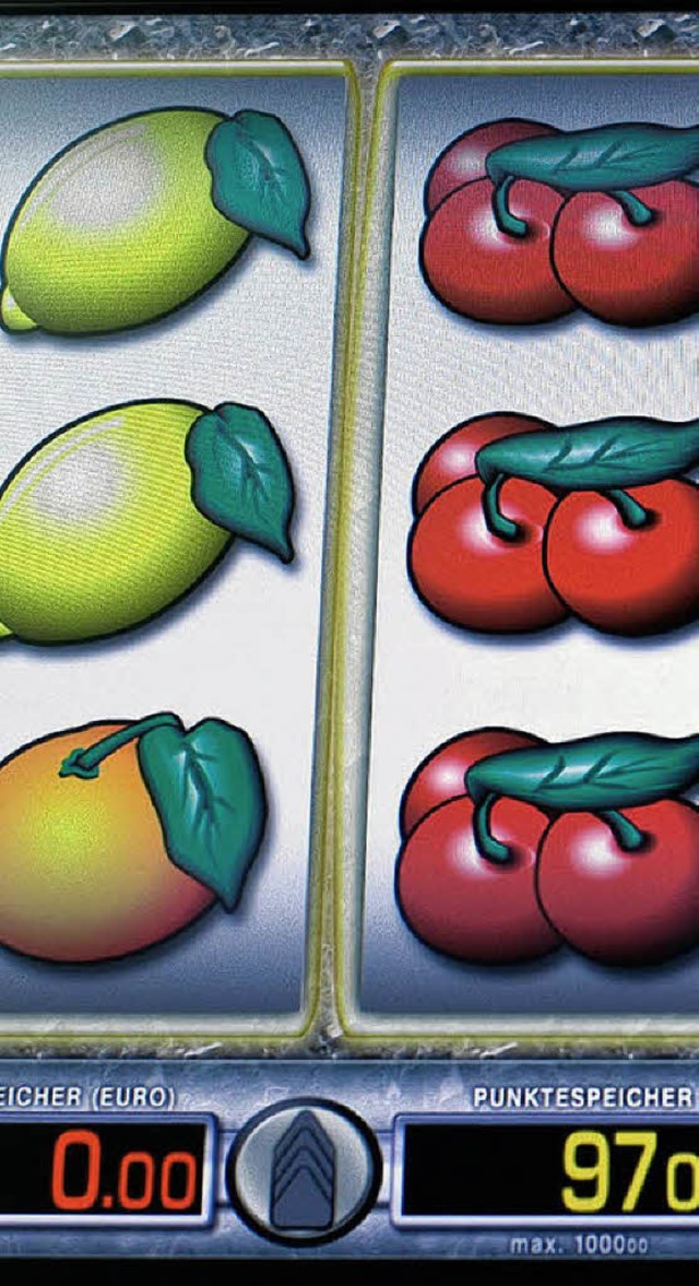 Teuer erkauftes Obst: Automat in einer Spielhalle.  | Foto: Alterfalter - Fotolia