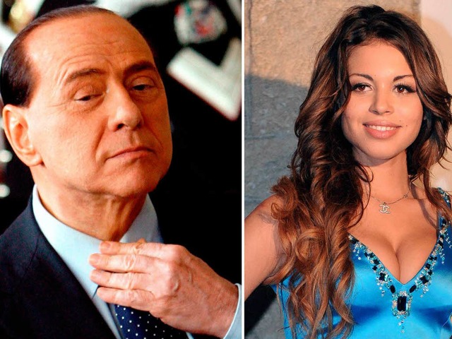 Berlusconi und Ruby.  | Foto: dpa