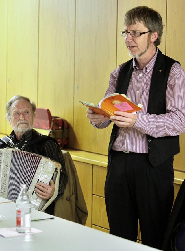 Alemannen von Hiwe un Driwe: Wolfgang Miessmer und Remy Morgenthaler   | Foto: C.  breithaupt