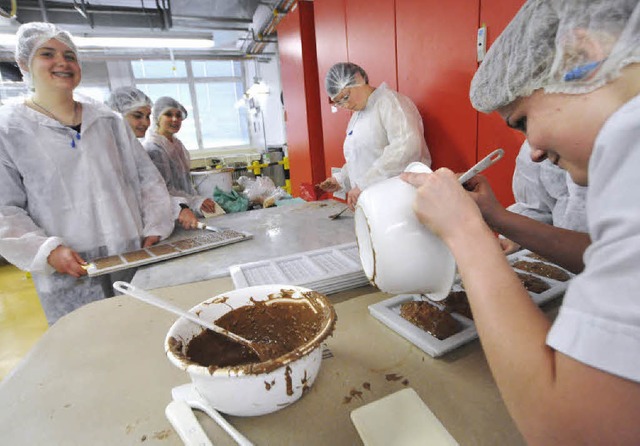 Bei Kraft Foods wurden Mdchen beim Gr...echnische Berufe schmackhaft gemacht.   | Foto: Barbara Ruda