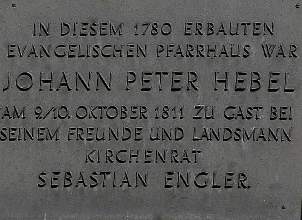 Johann Peter Hebel hat 1811 hier übernachtet.   | Foto: heidi fössel