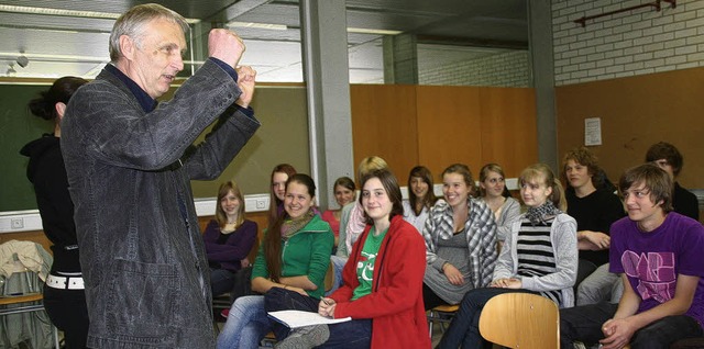 &#8222;Mundart in der Schule&#8220;: W...orvoll in eine Lektion in Schwbisch.   | Foto: Marlies Jung-Knoblich