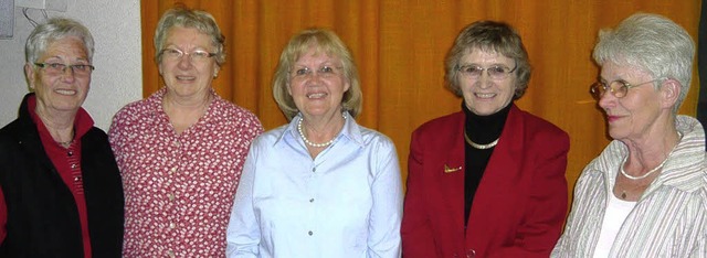 Frauenpower herrscht nach den Vorstand...er, Helga Schmieg und Gertrud Oettle.   | Foto: Klaus Brust