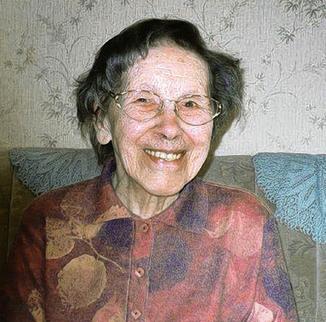 Feiert heute ihren 90. Geburtstag: Elisabeth Blattmann aus Pfaffenweiler   | Foto: Franz Hilger