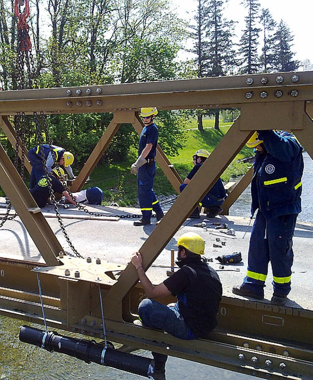 Vorbildliche Arbeit leisteten die Helfer des THW Mllheim.  | Foto: Bernhard Senf