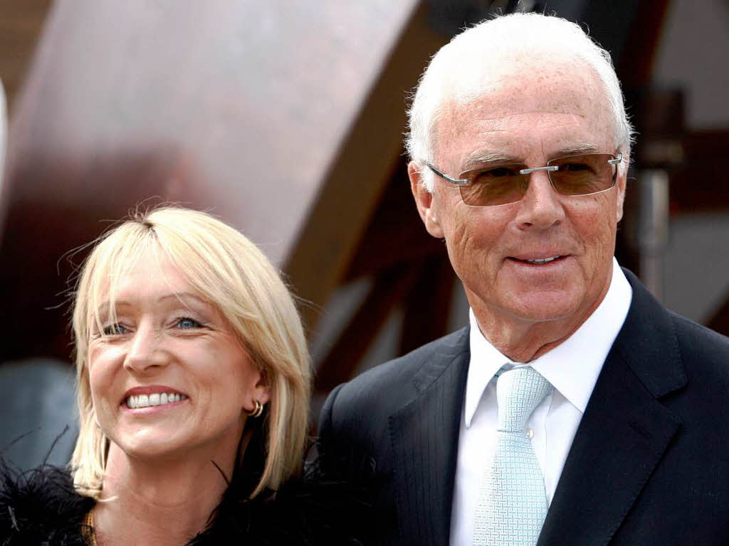 Der Fuball-Kaiser Franz Beckenbauer und seine Frau Heidi