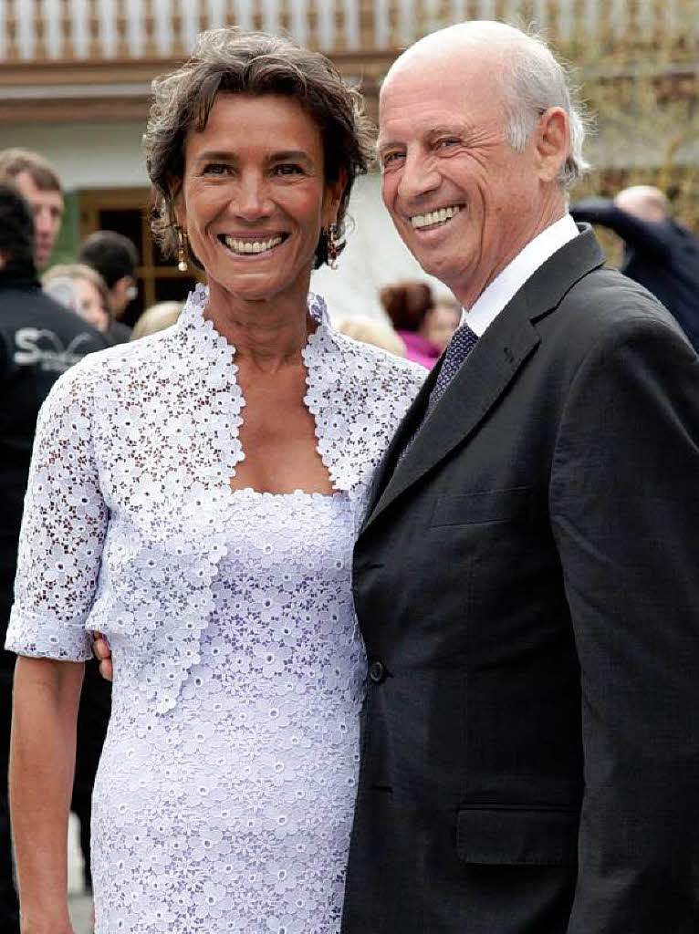 Der Modedesigner Willy Bogner und seine Frau Sonja