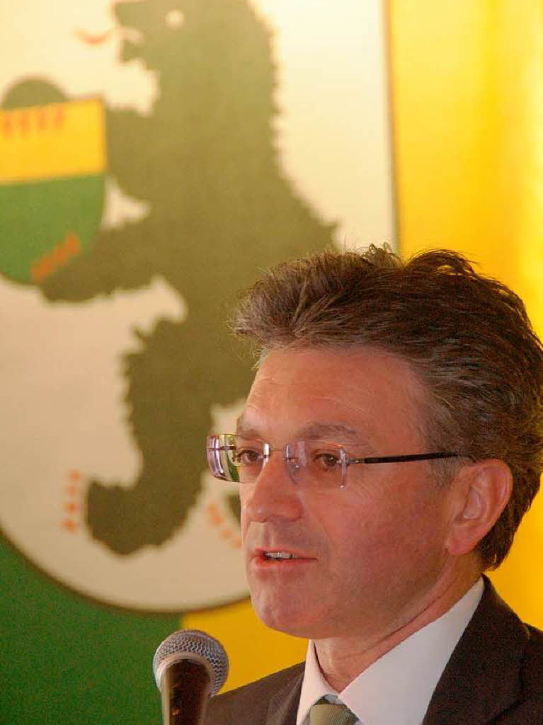 Auch Freiburgs Oberbrgermeister Dieter Salomon gratulierte der Gemeinde Merzhausen