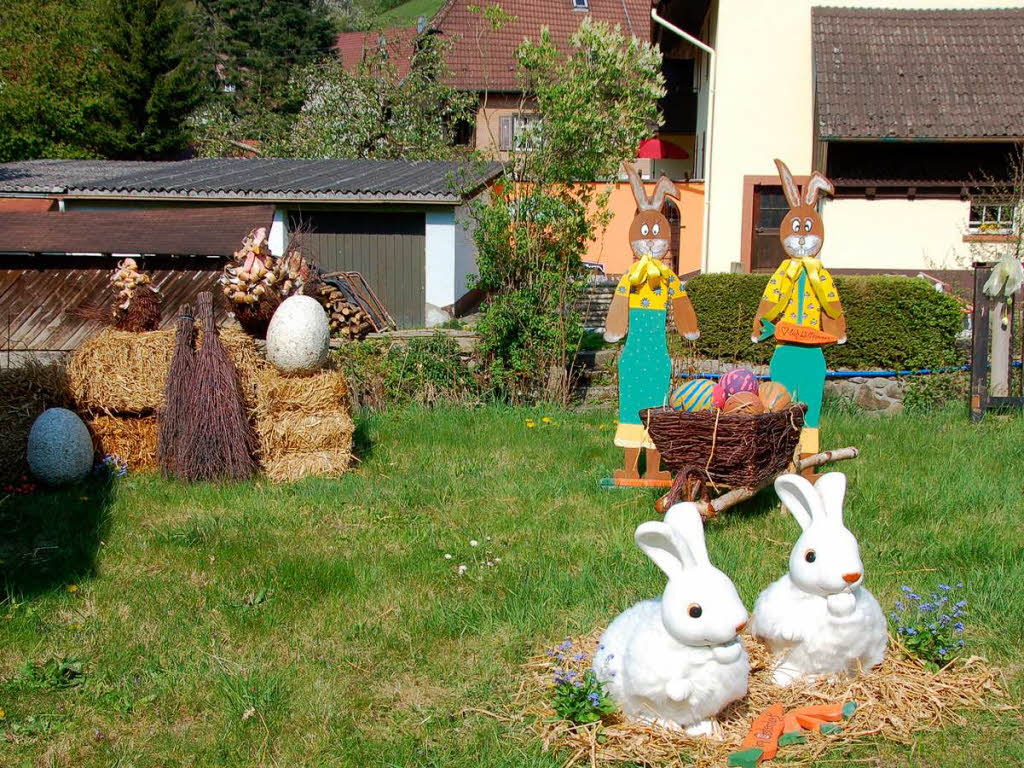 Ei, ei, ei, im Osterdorf Oberprechtal gibt es allerhand zu sehen.