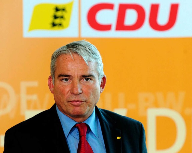 Geschockt: CDU-Generalsekretr Thomas Strobl  | Foto: dpa