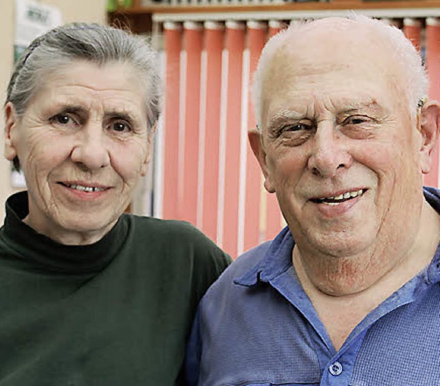 Seit 50 Jahren verheiratet: Rosa und Max Schuble   | Foto: Werner Probst