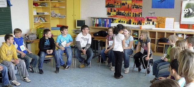 ber Besuch aus Frankreich freute sich die Klasse 4c der Dr. Max-Metzger-Schule.  | Foto: Privat