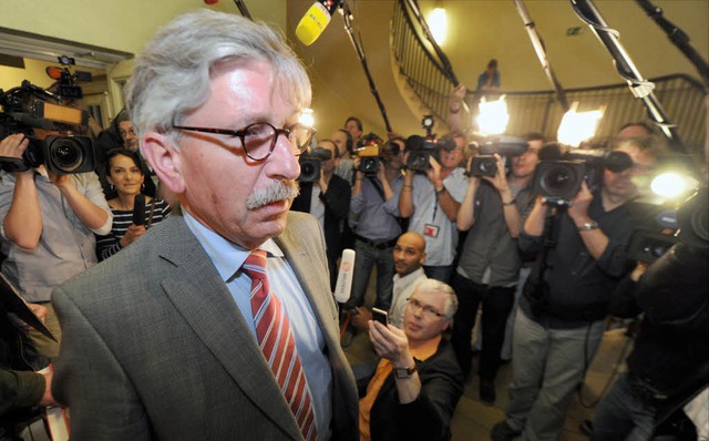 Der ehemalige Finanzsenator von Berlin...ung seines Parteiausschlussverfahrens.  | Foto: dpa