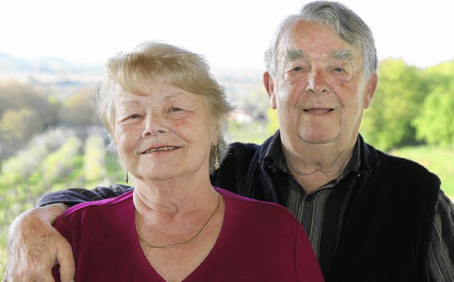Seit 50 Jahren verheiratet: Herta und Alfred Ringwald.   | Foto: Thilo Bergmann