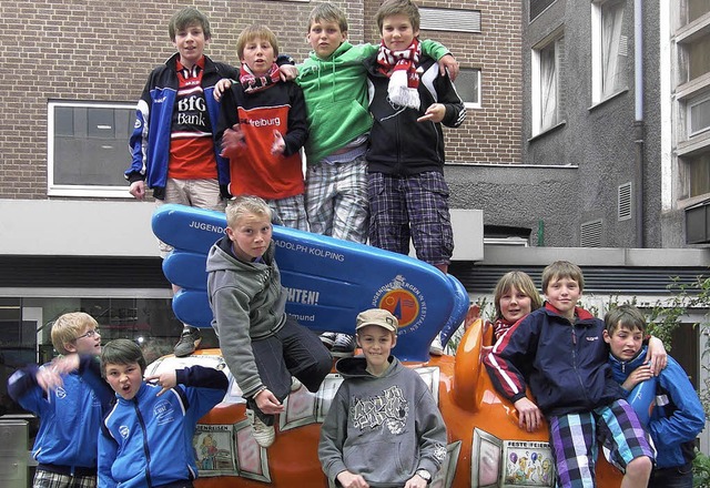Die elf Jungs hatten im Ruhrgebiet sichtlich Spa.   | Foto: BZ