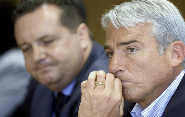 Thomas Strobl (rechts) will Stefan Mappus als Landesvorsitzender beerben.   | Foto: dpa