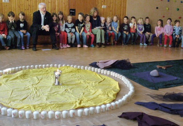 Osterfeier im Kindergarten St. Nikolaus Elzach   | Foto: ZVG