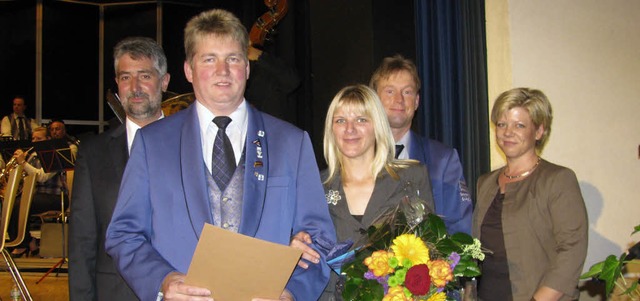 Andreas Schlachter (Zweiter von links)...senmeier und Judith Frank (von links).  | Foto: Michael Gottstein
