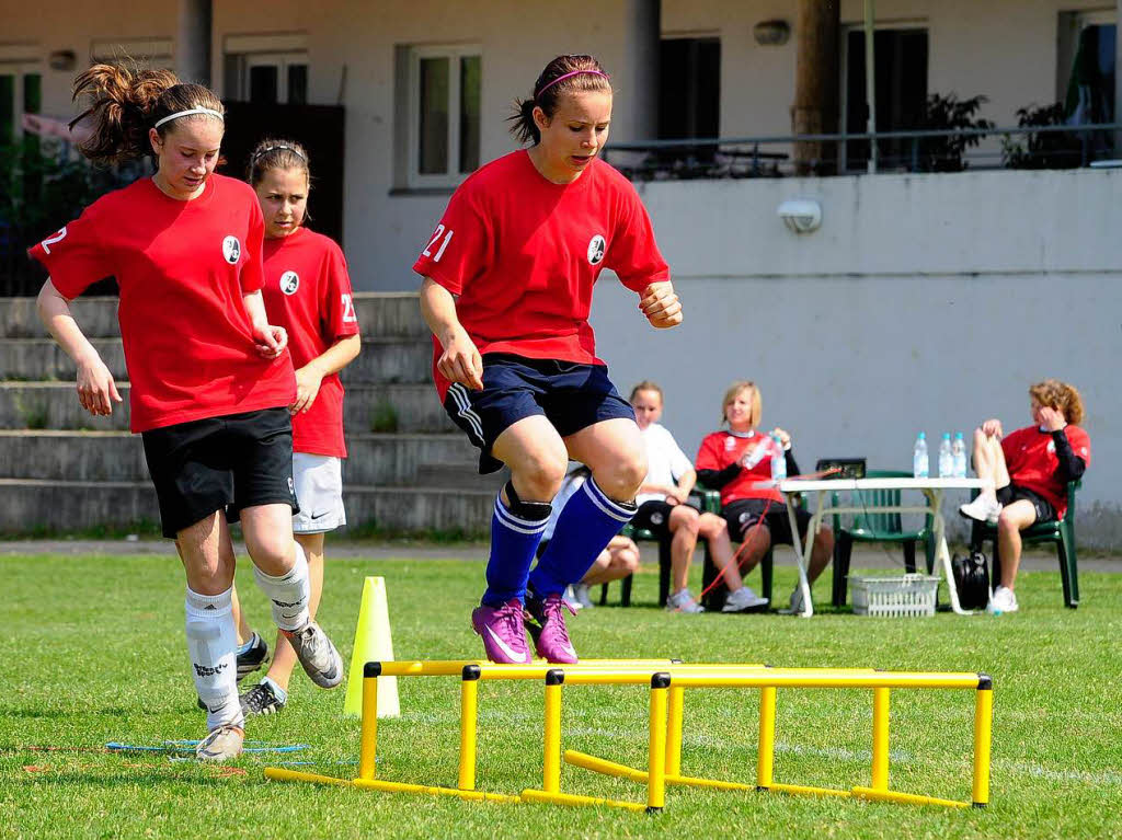 SC Freiburg sucht beim Mdchen-Fuballtag auch nach Talenten