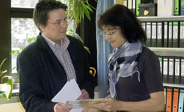Angelika Liolios (rechts) mit Barbara Dobuszewski   | Foto: Privat