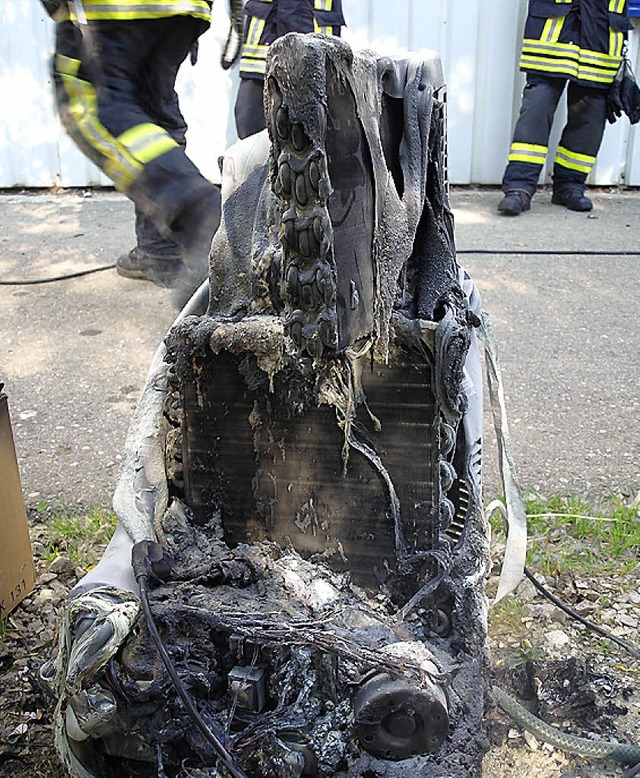 Feuer bei Mut-Tschamber in Wehr  | Foto: bz