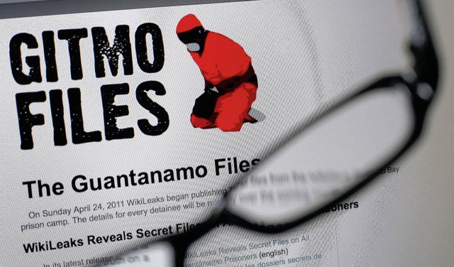 Die Internetseite von Wikileaks mit den Guantnamo-Infos  | Foto: dpa