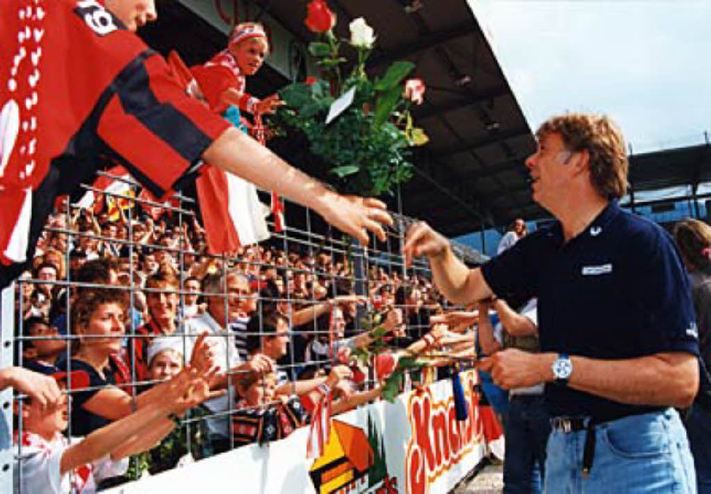 Der SC Freiburg erreichte in der Saison 1994/ 1995 den dritten Platz in der 1. Bundesliga.