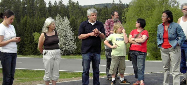 Gartendesignerin Evelyn Thieme-Kienhf... Bepflanzung auf dem neuen Dorfplatz.   | Foto: Cornelia Selz