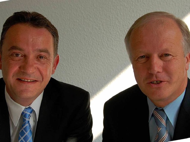 Die CDU-Abgeordneten Marcel Schwehr (l...r Wei in der Emmendinger BZ-Redaktion  | Foto: hans-jrgen trul