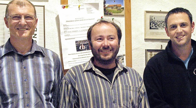 Den Vorstand der Gemeinschaft fr Blas...der neue Vize Mike Biehler (von links)  | Foto: Karin Stckl-Steinebrunner