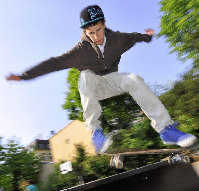 Skater Justin Jenne htte gerne bessere Bedingungen.   | Foto: bamberger