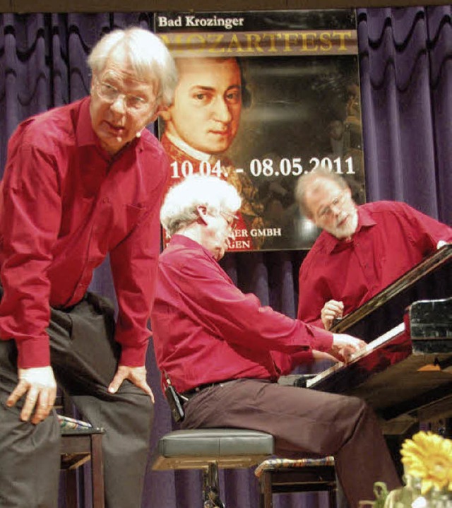 Zelebriert die Kunst der Unfuge: Das Bosart-Trio  beim Mozartfest im Kurhaus.   | Foto: Susanne Mller