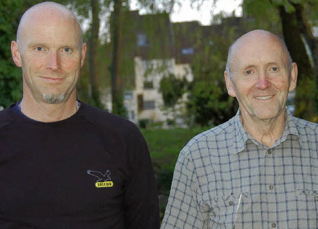 Andreas Mutter (links) und  Hans Schmitt   | Foto: Sigrid Umiger
