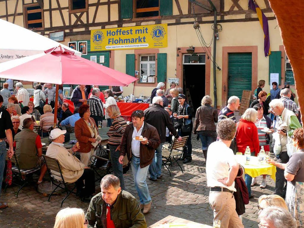 Benefiz-Maifest des Lions-Clubs mit Basar in Diersburg im Weingut Roeder