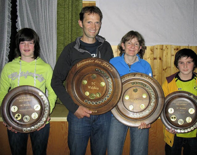 Die Allrounder des Skiclubs  Waldau wu...lois Maier, Ulrike Maier, Heiko Beha.   | Foto: Gaby Beha