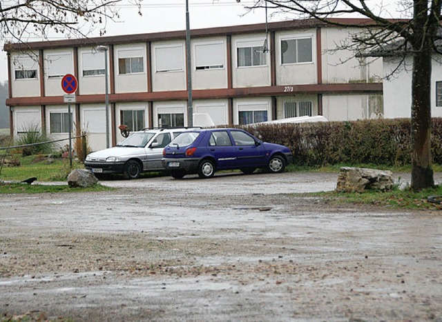 Schauplatz eines brutalen Mordes: Std...ohnheim fr Wohnsitzlose am Sportfeld.  | Foto: Walser