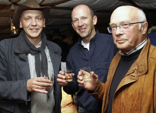 Im Gesprch (von links): Oliver Rumpf ...eiter von Schluchsee, Helmut Steinert.  | Foto: Chris Seifried