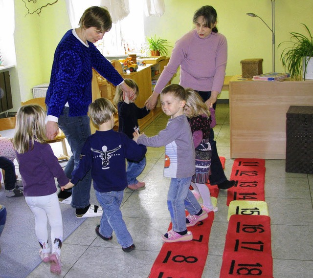 Im Kindergarten Hgelberg lernen die K... Kleinen altersgerecht nahe gebracht.   | Foto: Erika Dietrich