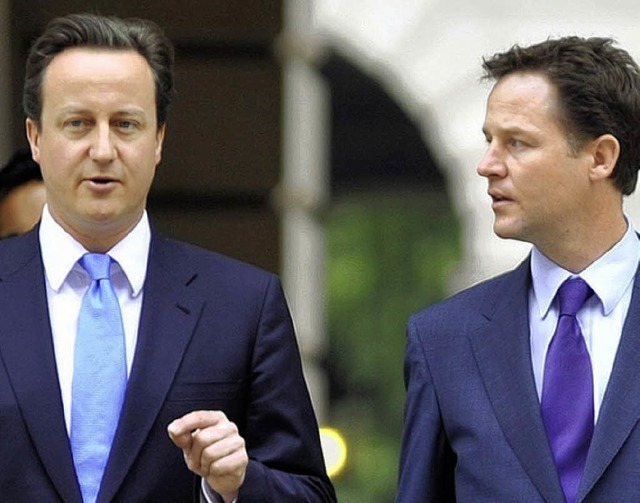 David Cameron und Nick Clegg   | Foto: DPA