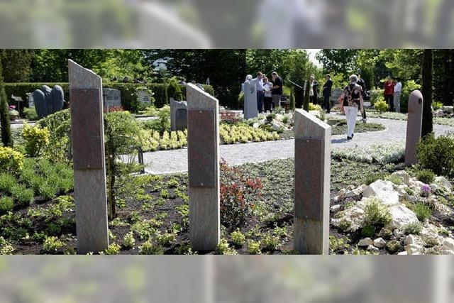 Auf dem Bergfriedhof ein neuer Ort zum Trauern