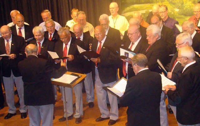 Mnnerchor Eichsel gemeinsam mit dem Gesangverein Frohsinn Wyhlen im Konzert   | Foto: Ingrid Arndt