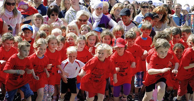 Wie immer sehr beliebt: das Bambini-Rennen.  | Foto: Gertrude Siefke