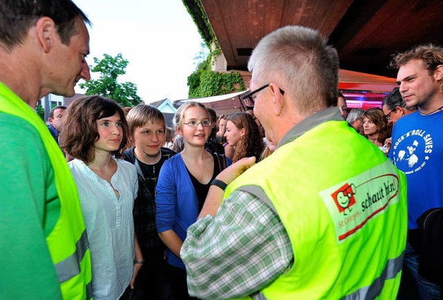 Florian Wendorff (links) und Thomas Me...ass sie aufeinander aufpassen sollen.   | Foto: Eggstein