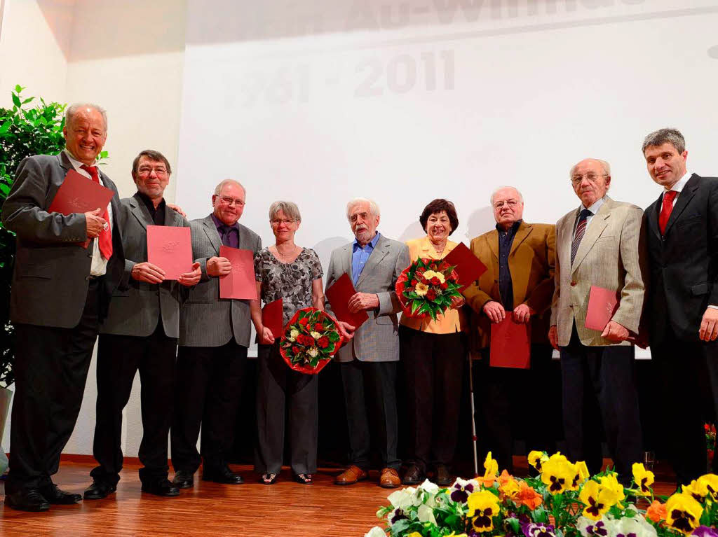 Die frisch ernannte Ehrenmitglieder des SV Au-Wittnau 