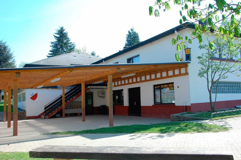 Das Clubheim des SV am Sportgelnde in Wittnau