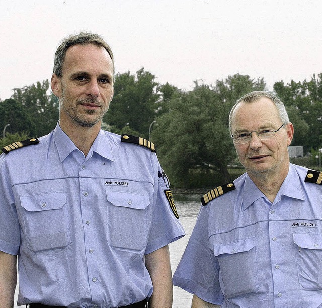 Thomas Feyrer, neuer Leiter des Wasser...e, gratulierte dem neuen Postenfhrer.  | Foto: privat